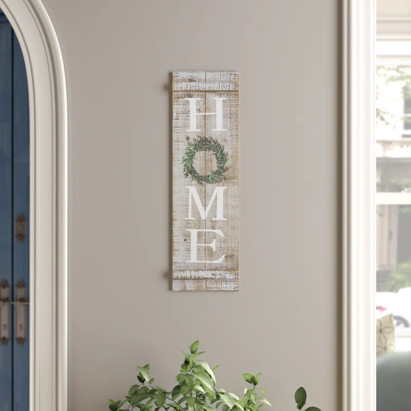 Mercuri Handmade Farmhouse Wall Decor on Solid Wood