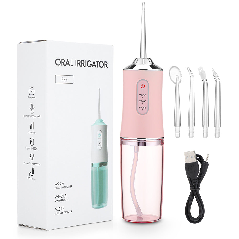 Oral Irrigator Portable Dental Water Flosser - USB Rechargeable