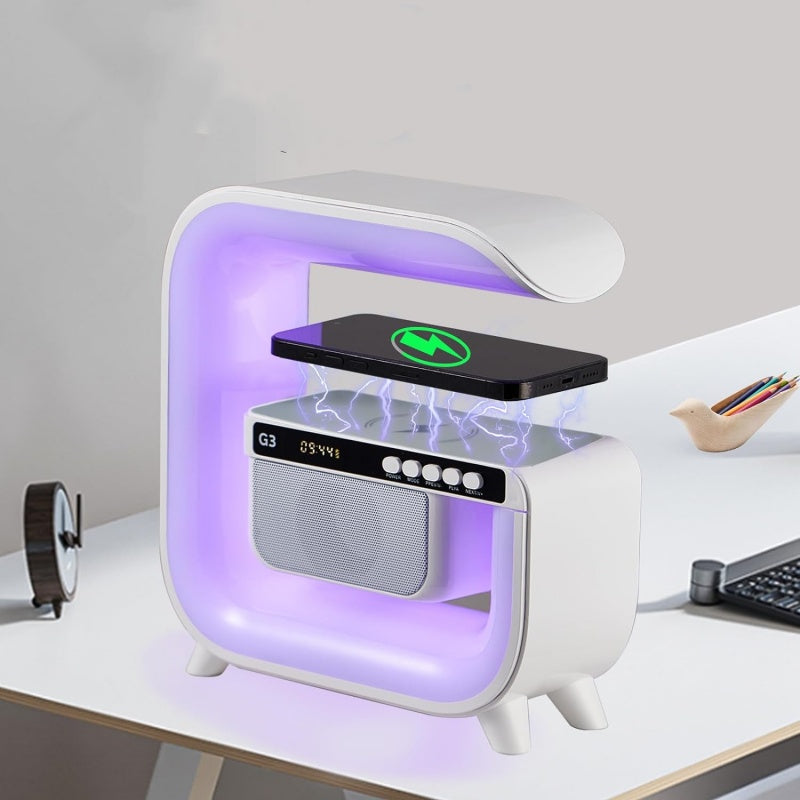 Multifunction Bluetooth Night Light Wireless Fast Charging Station