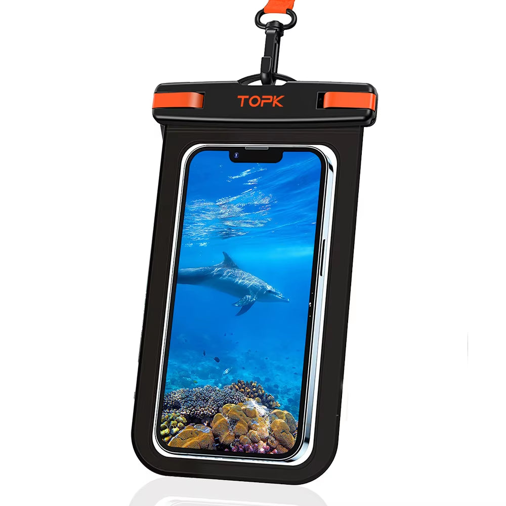 Universal IPX8 Waterproof Phone Pouch - Dry Bag with Lanyard for iPhone & Samsung (Fits Phones Up to 7.0 Inches)