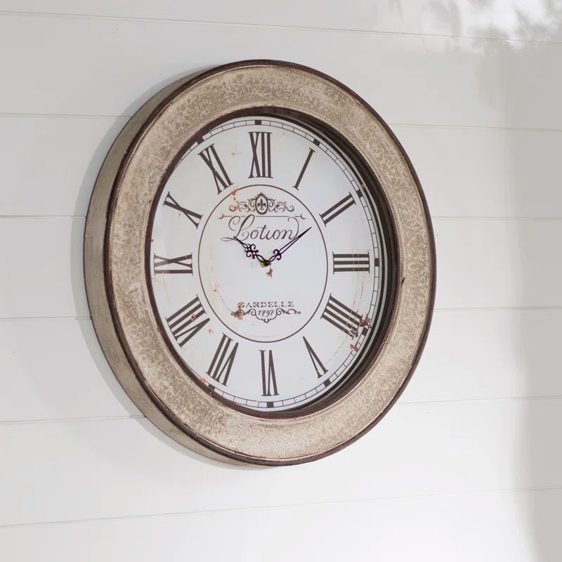 Distressed Wooden Decorative Wall Clock