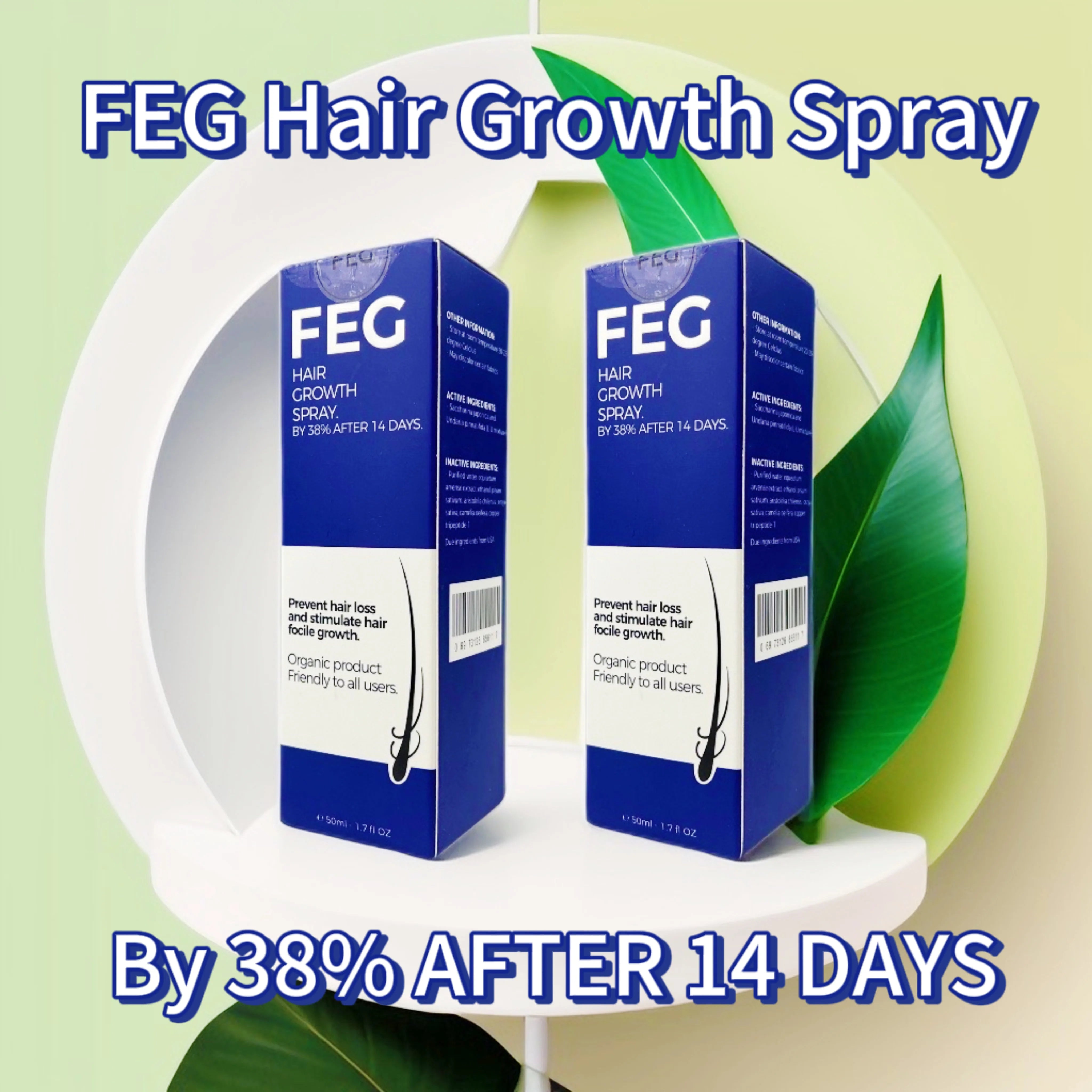 FEG Original Hair Growth Spray - 50 ml Moisturizing Care Solution