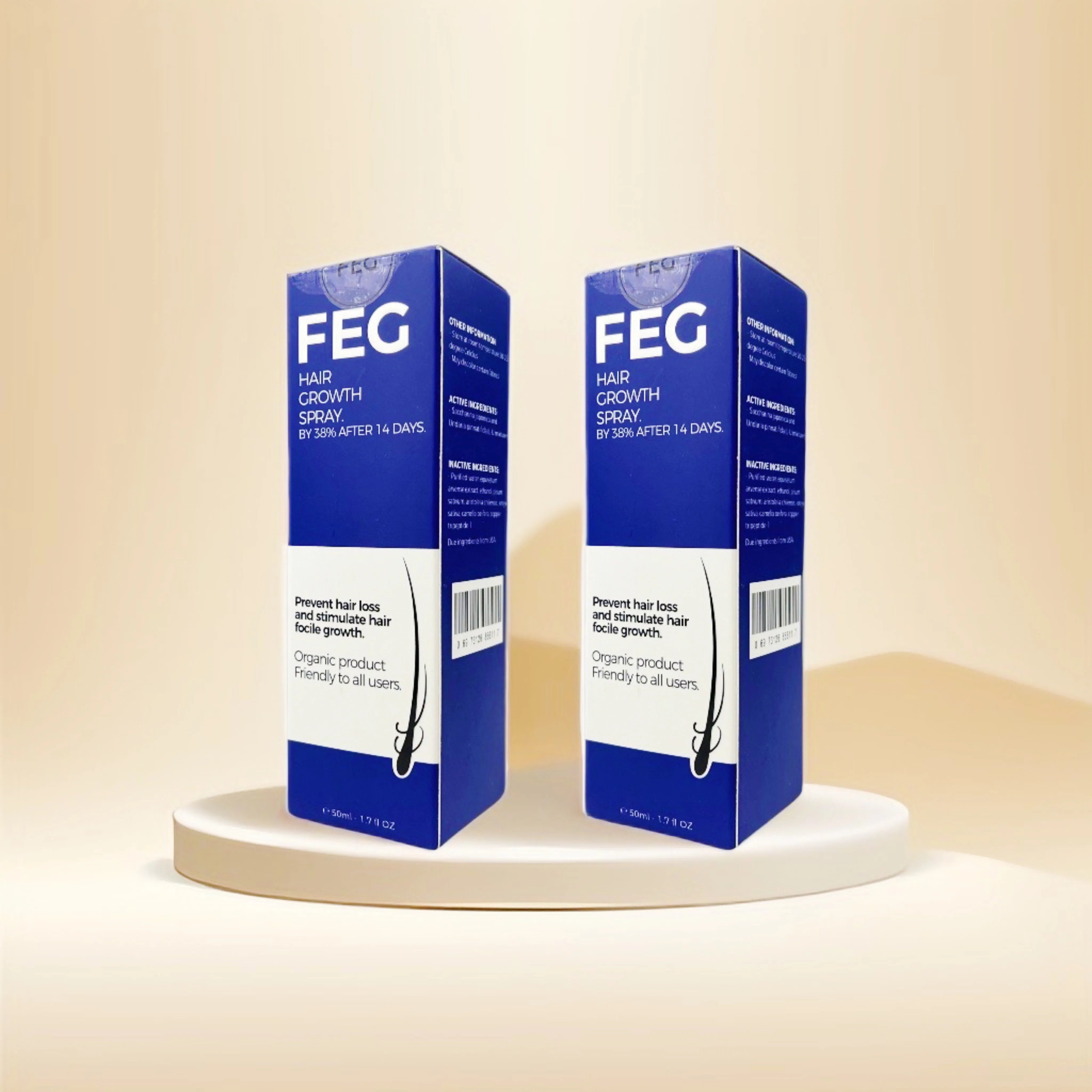 FEG Original Hair Growth Spray - 50 ml Moisturizing Care Solution