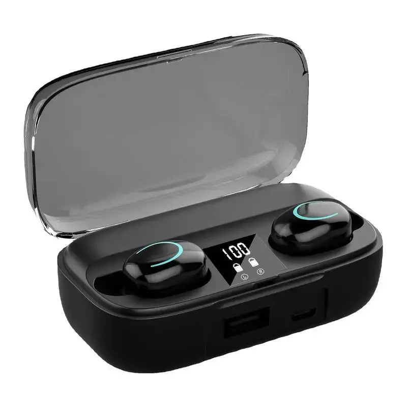 Waterproof Wireless Bluetooth Earbuds with Charging Case - Premium Sound Quality and Comfort