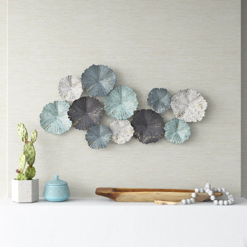 Handmade Glam Plants & Flowers Wall Decor on Metal