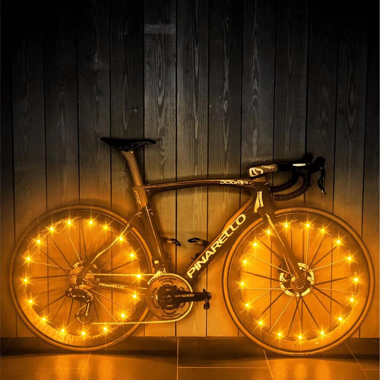 Vibrant Rainproof LED Bicycle Wheel Lights - Front & Rear Spoke Accessories for a Stunning Ride!