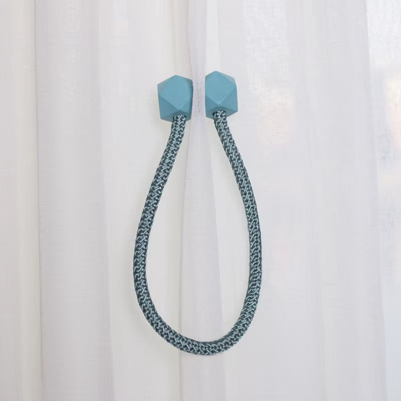 Stylish Magnetic Curtain Tieback Holders - Chic Ball Buckle Clips for Home Decor