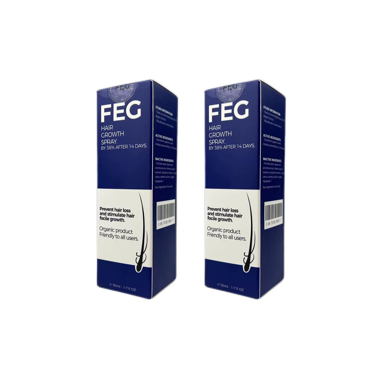 FEG Original Hair Growth Spray - 50 ml Moisturizing Care Solution